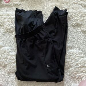 Wink Black Maternity Modern Fit Jogger Scrub Pants